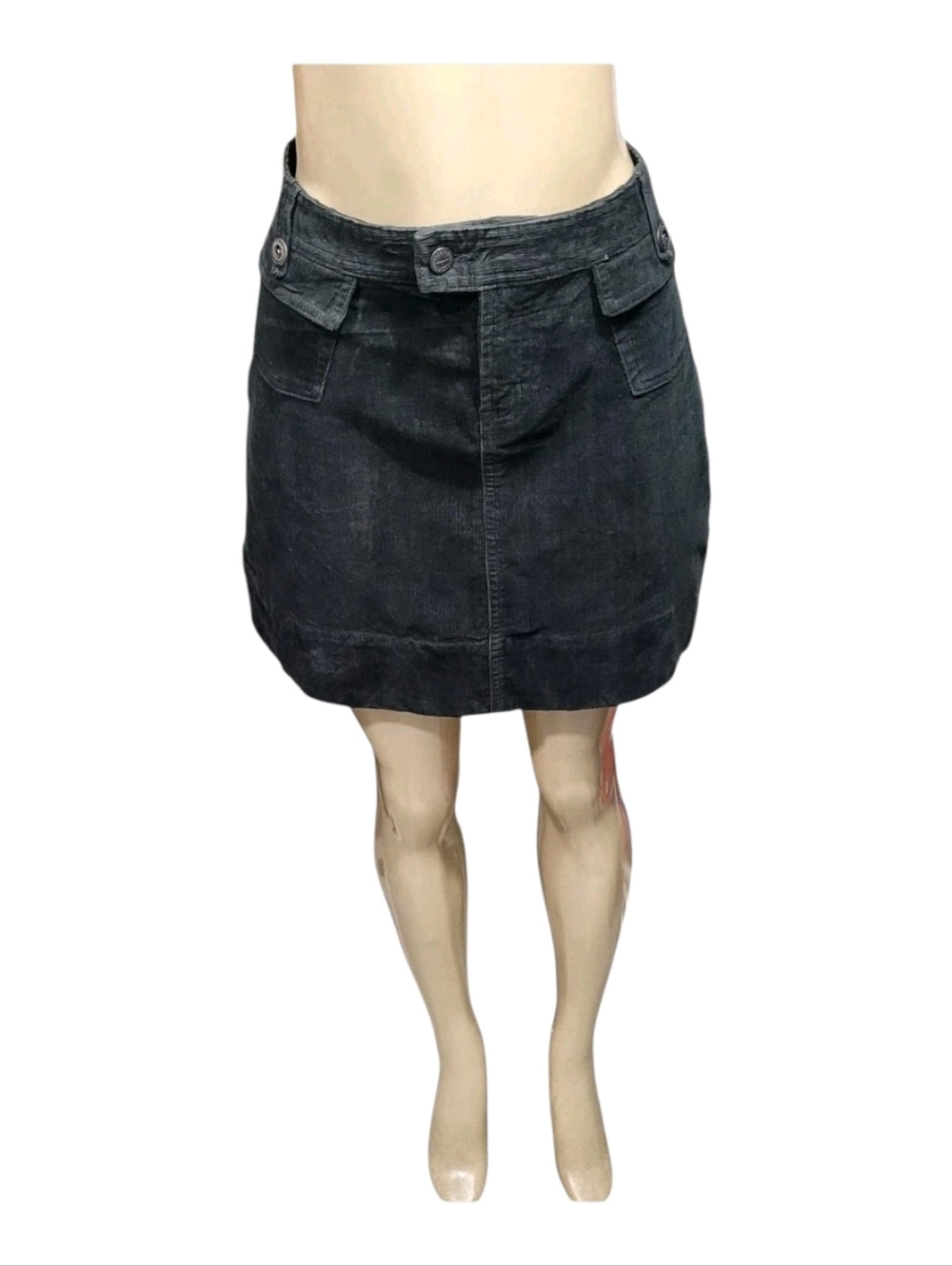 Patagonia Organic Cotton Corduroy Mini Skirt Dark Gray Size 10